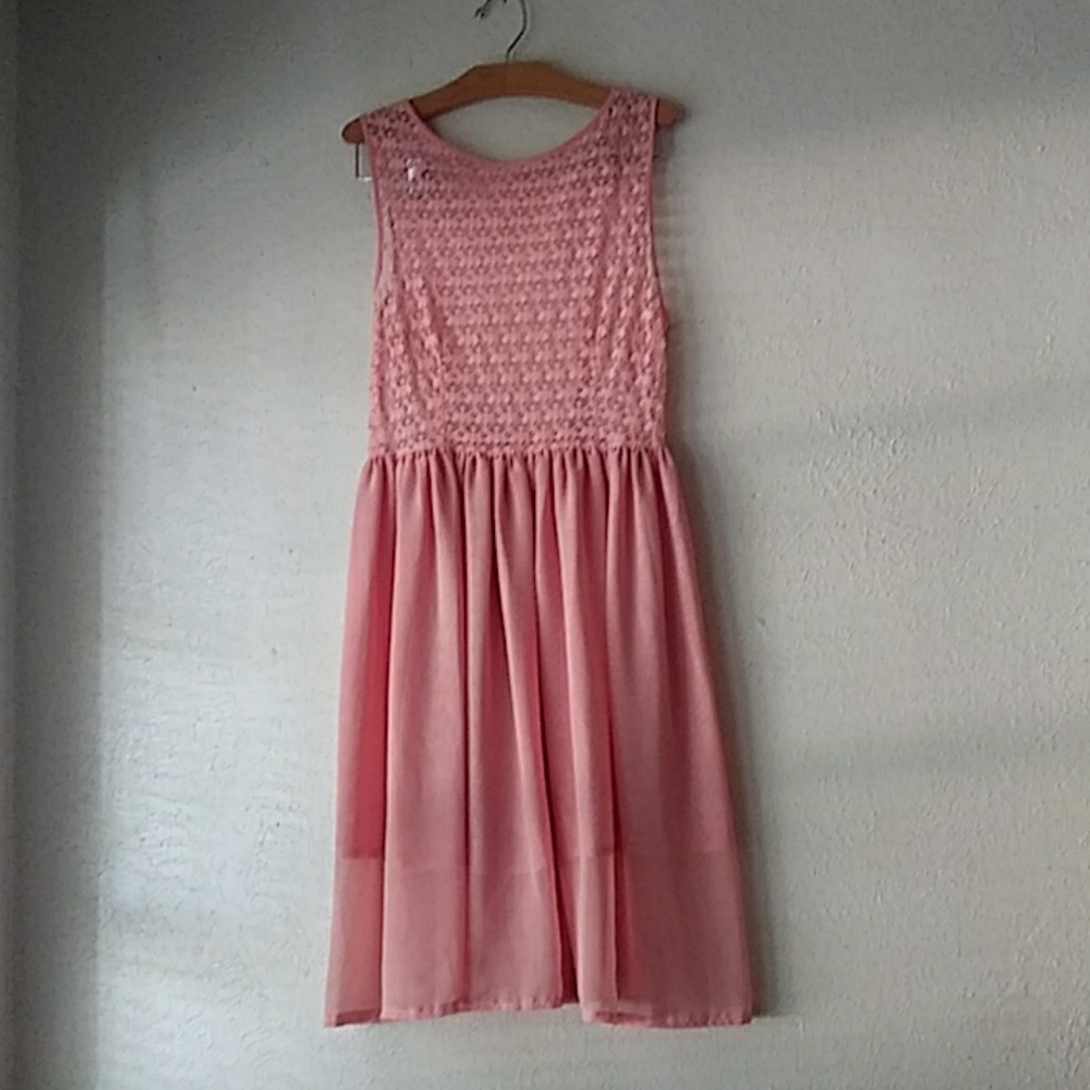 Dusty blush pink American Apparel dress